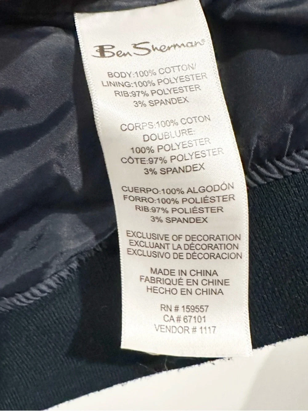 Ben Sherman Navy Corduroy Jacket Size Large - Picture 7 of 8